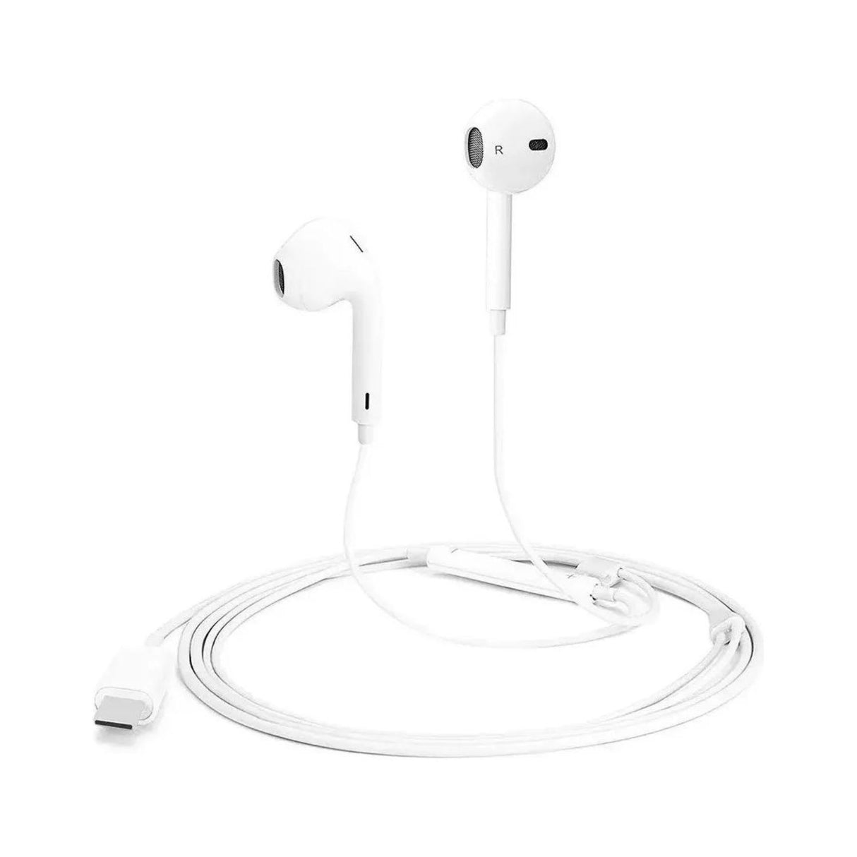 Audífonos Type C blancos de 80 cm, sonido premium, diseño ergonómico y resistente, ideales para música y llamadas.-1-2-1