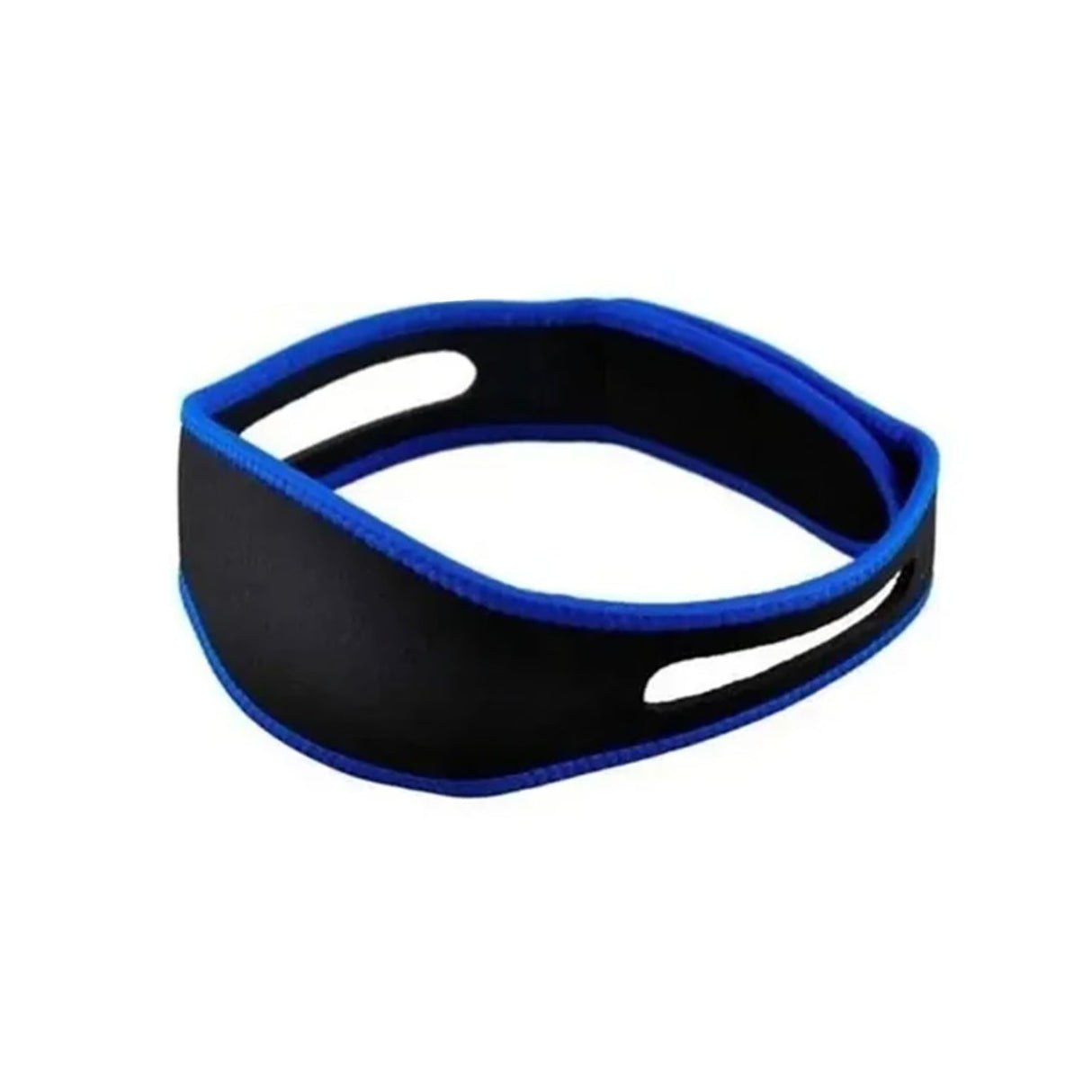 Cintillo antironquidos azul de 19 cm, ergonómico y suave, reduce ruido para meditación y estudio. Ideal para uso diario y viajes.-1-2-1
