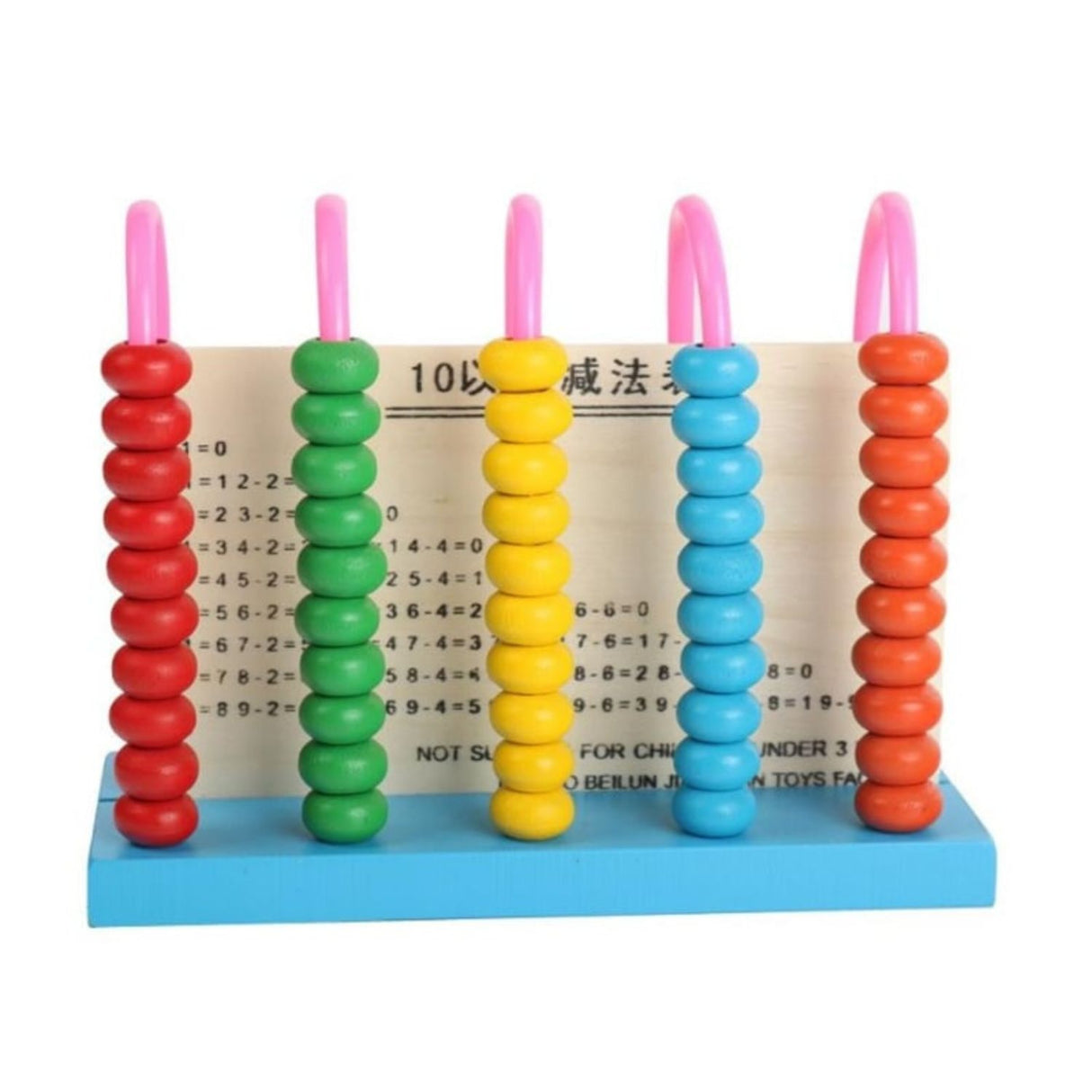 Ábaco de Madera con 5 Columnas 16 cm para Niños de +3 años. Fomenta el aprendizaje y la diversión. ¡Compra ahora y potencia su educación!-1-1-1-1-1