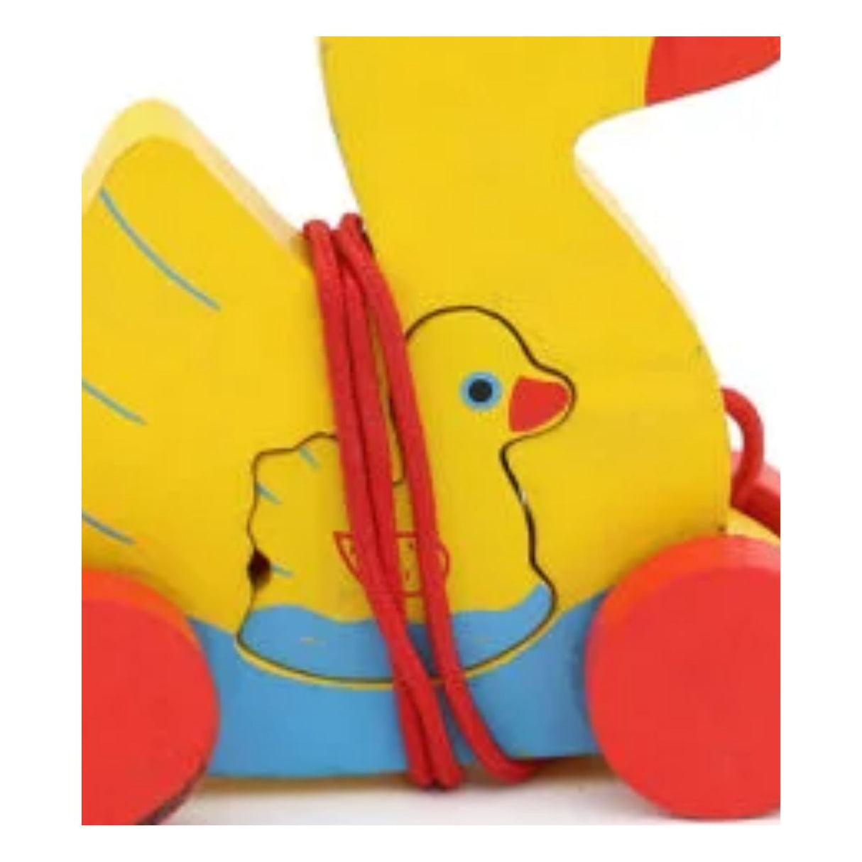 Juguete de Madera de Arrastre en Forma de Pato 8x6 cm. Fomenta la motricidad y la diversión de los más pequeños. ¡Compra ahora y sorpréndelos!-1-2-1-1-1