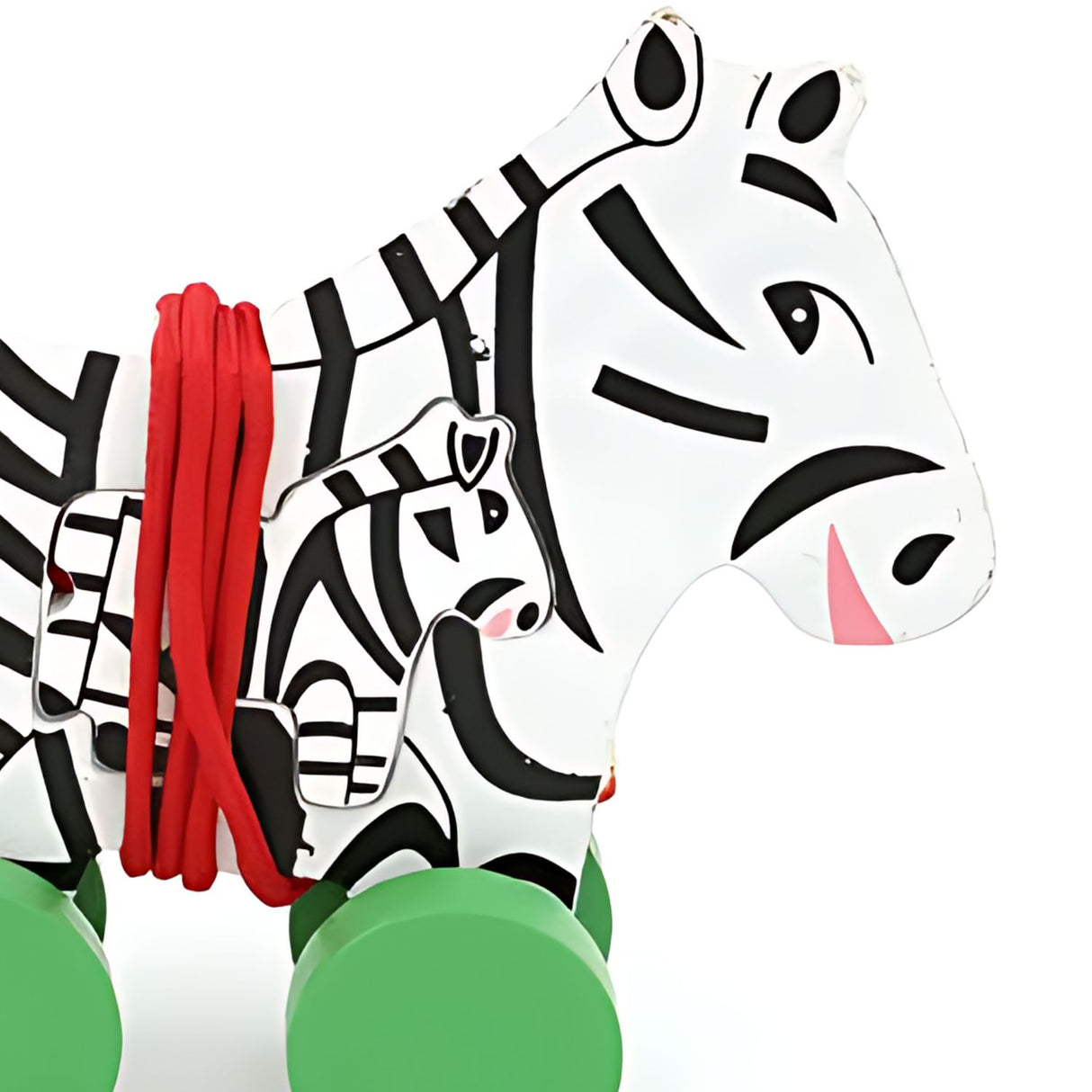 Juguete de Madera de Arrastre en Forma de Cebra 8x6 cm. Fomenta la motricidad y la diversión en los más pequeños. ¡Compra ahora y sorpréndelos!-1-4-1-1-1