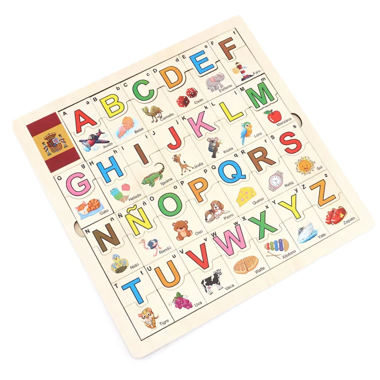 Juego de Asociación de Madera con Letras del Abecedario. Fomenta el aprendizaje y la creatividad en los niños. ¡Descúbrelo ahora y juega!-1-3-1-1-1