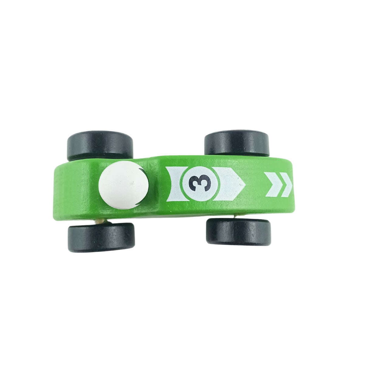 Auto de Carrera Piloto con Numero Juguete Madera Verde. Fomenta la creatividad y el juego activo. ¡Compra ahora y acelera la diversión!-1-3-1-1-1