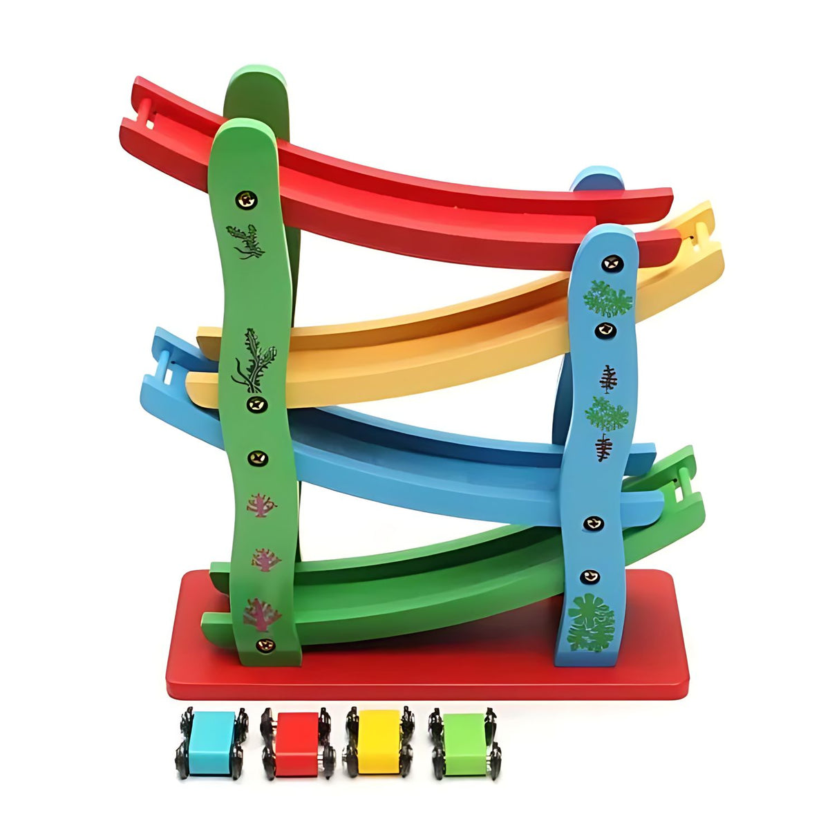 Autopista de Juguete de Madera 24 cm para Niños de 3+ Años. Fomenta la creatividad y el juego. ¡Compra ahora y diviértete con tu pequeño!-1-1-1-1-1