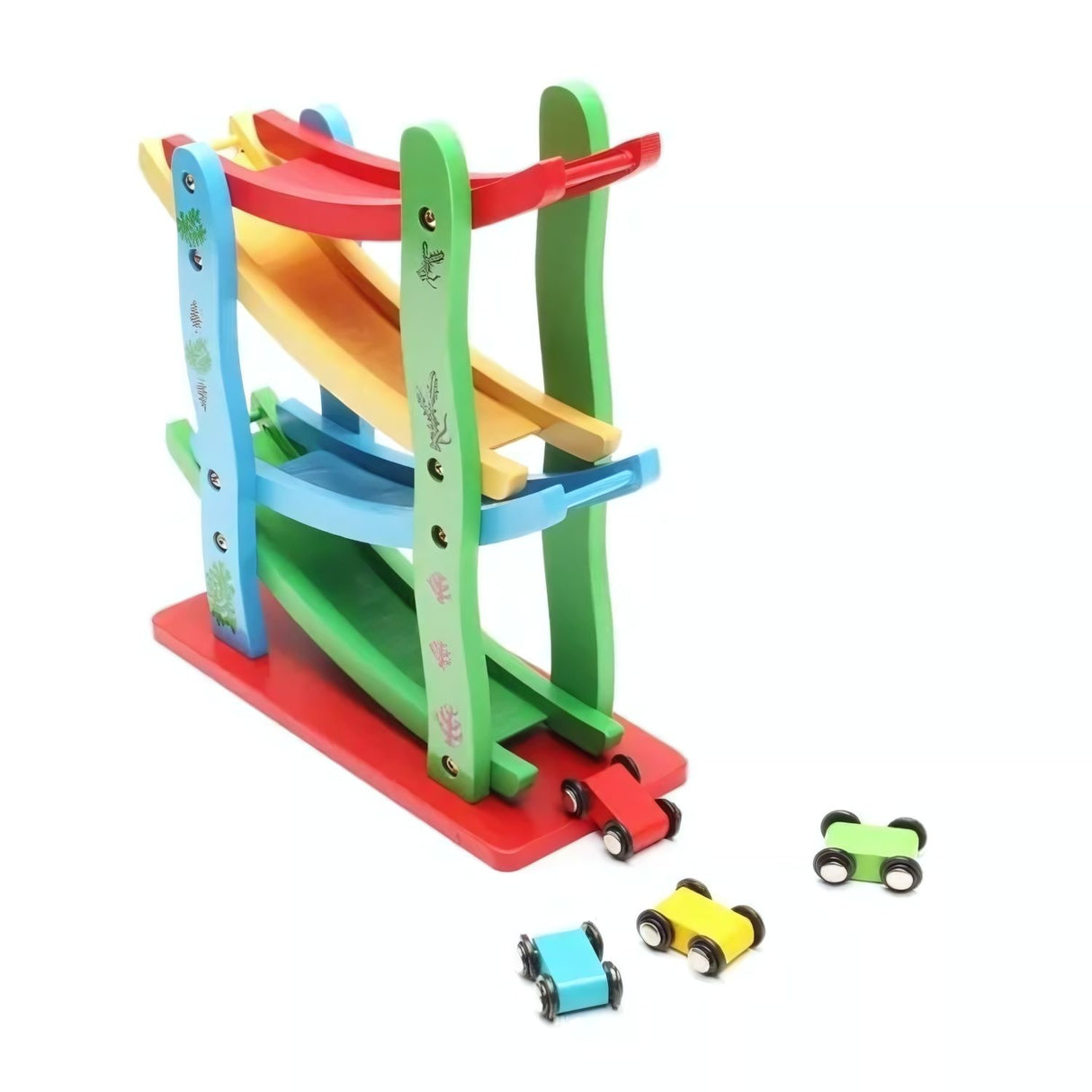 Autopista de Juguete de Madera 24 cm para Niños de 3+ Años. Fomenta la creatividad y el juego. ¡Compra ahora y diviértete con tu pequeño!-1-2-1-1-1
