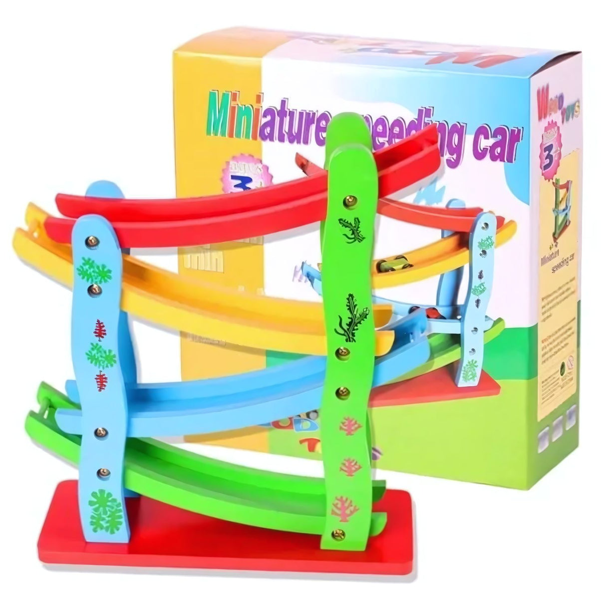 Autopista de Juguete de Madera 24 cm para Niños de 3+ Años. Fomenta la creatividad y el juego. ¡Compra ahora y diviértete con tu pequeño!-1-3-1-1-1