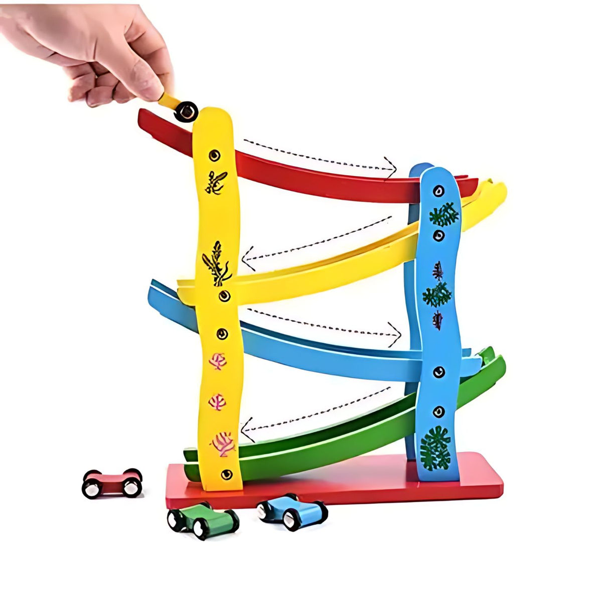 Autopista de Juguete de Madera 24 cm para Niños de 3+ Años. Fomenta la creatividad y el juego. ¡Compra ahora y diviértete con tu pequeño!-1-4-1-1-1