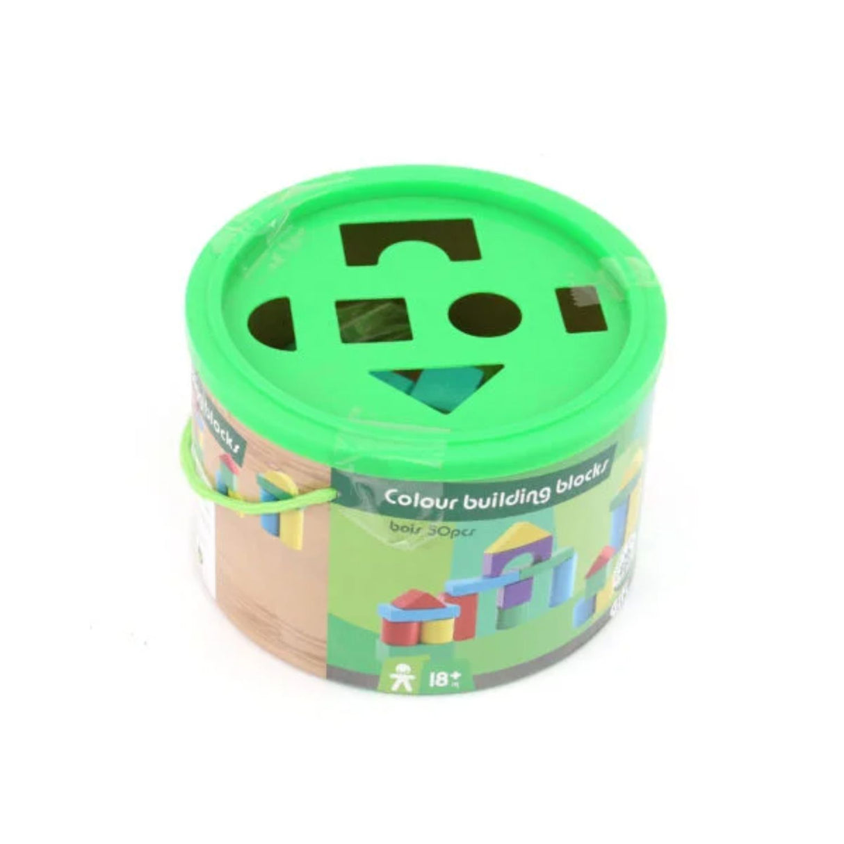 Balde de Bloques para Construir de Madera 50 Piezas de 22cm. Fomenta la creatividad y el aprendizaje en los niños. ¡Compra ahora y diviértete!-1-4-1-1-1