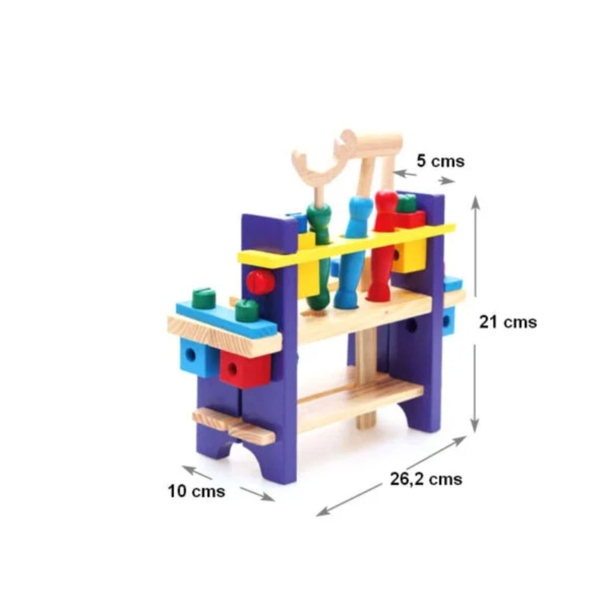 Banco de Herramientas de Madera para Niños de 3+ Años. Fomenta la creatividad y habilidades motoras. ¡Compra ahora y diviértete construyendo!-1-3-1-1-1