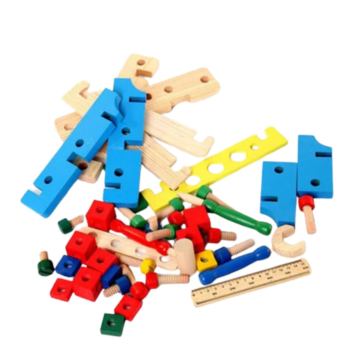 Banco de Herramientas de Madera para Niños de 3+ Años. Fomenta la creatividad y habilidades motoras. ¡Compra ahora y diviértete construyendo!-1-4-1-1-1