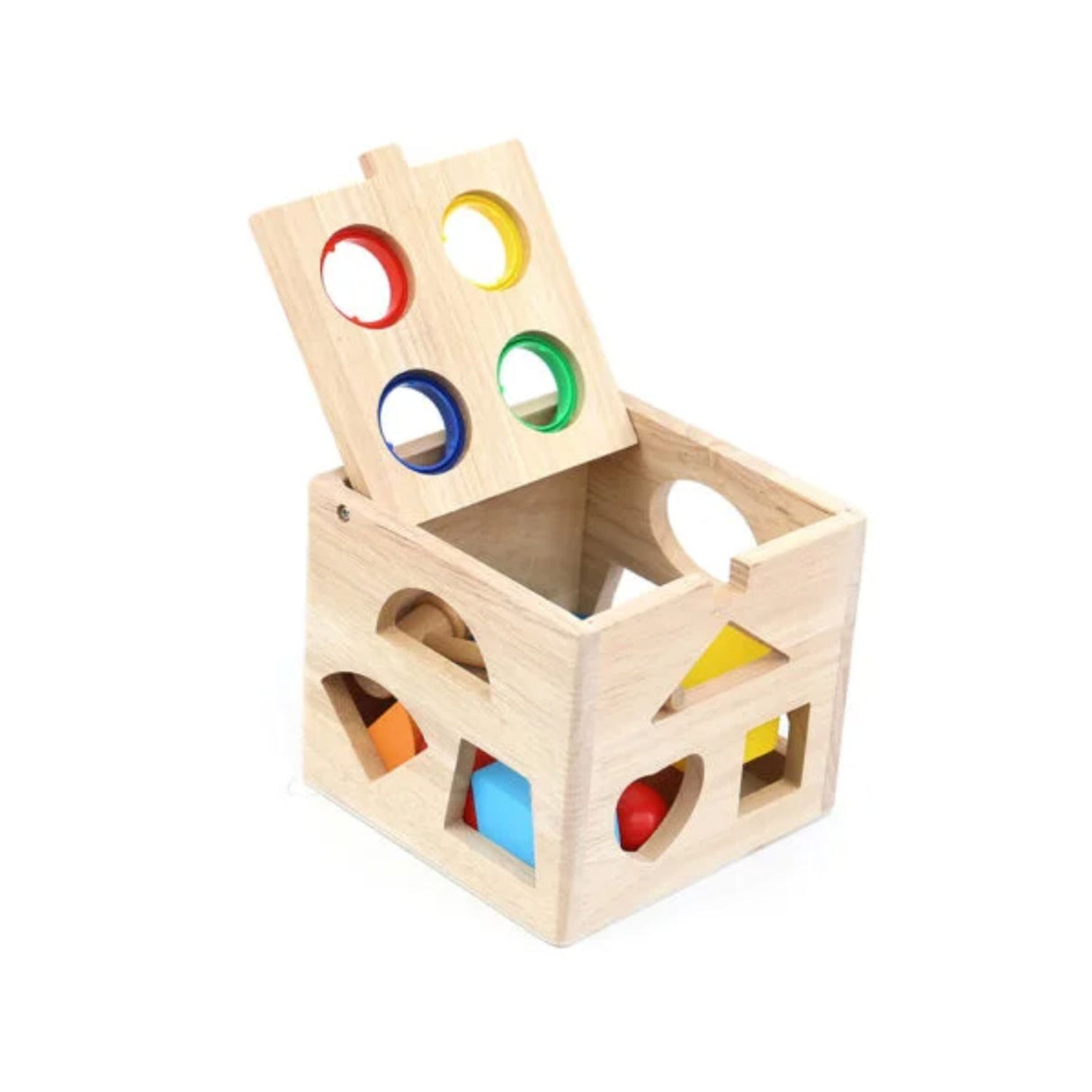 Caja de Encaje con Figuras Geométricas de Madera para Niños. Fomenta la creatividad y el aprendizaje. ¡Compra ahora y diviértete educando!-1-3-1-1-1