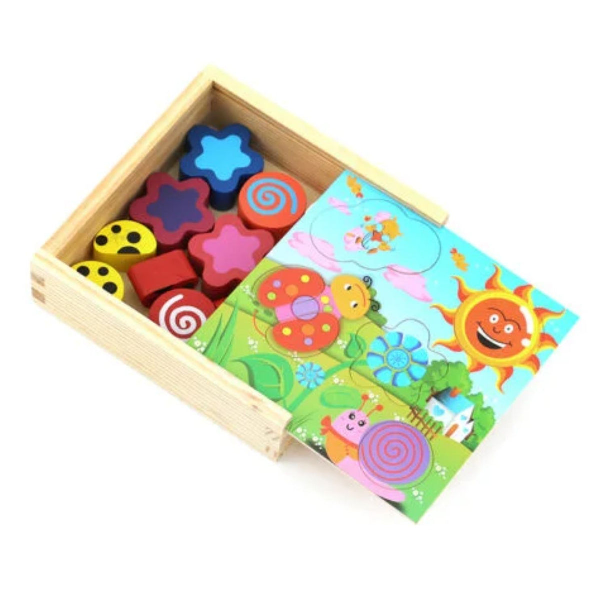 Caja Inteligente de Encaje de Madera para Niños de 3+ Años. Fomenta la creatividad y habilidades motoras. ¡Compra ahora y diviértete aprendiendo!-1-3-1-1-1