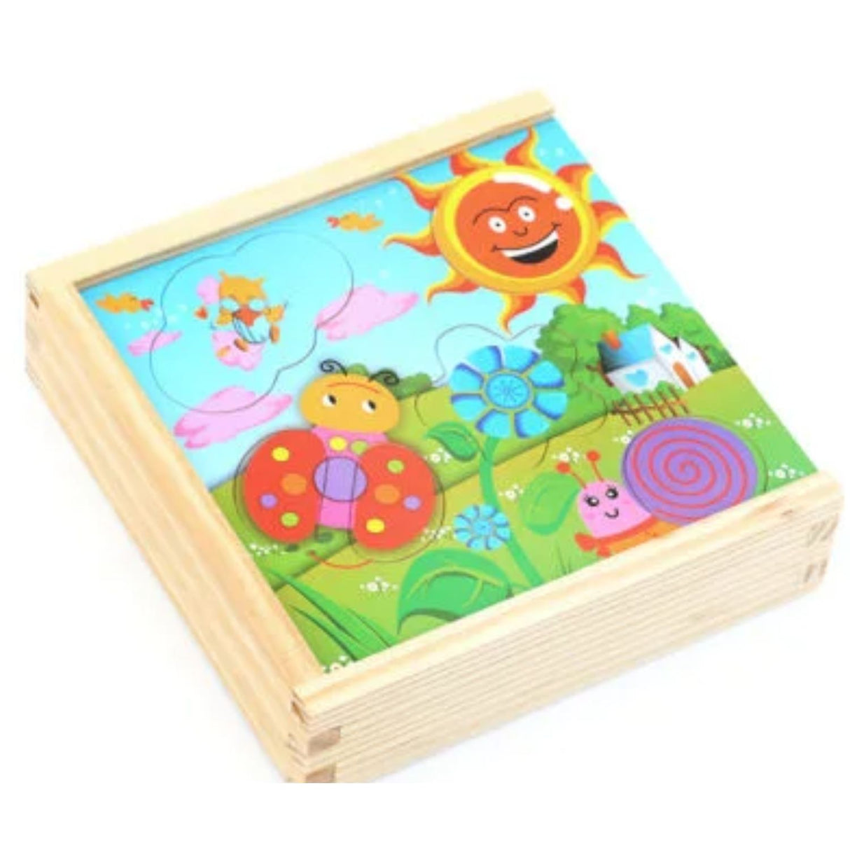 Caja Inteligente de Encaje de Madera para Niños de 3+ Años. Fomenta la creatividad y habilidades motoras. ¡Compra ahora y diviértete aprendiendo!-1-4-1-1-1