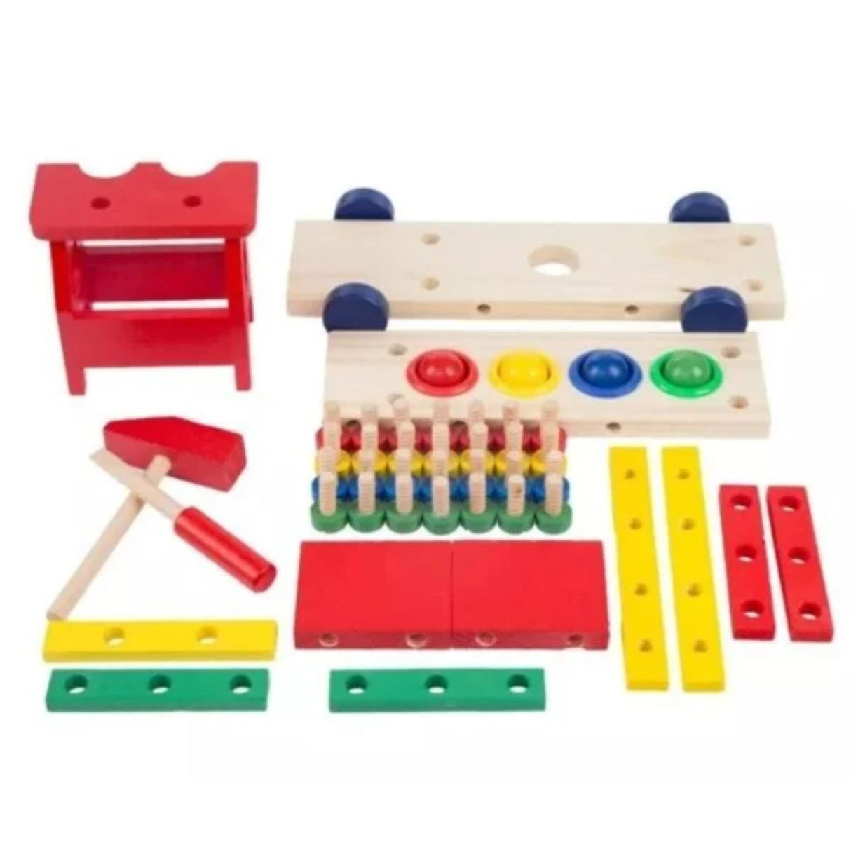 Camión de Madera Armable con 45 Piezas Para Niños de +3 años. Fomenta la creatividad y habilidades motoras. ¡Compra ahora y diviértete construyendo!-1-3-1-1-1