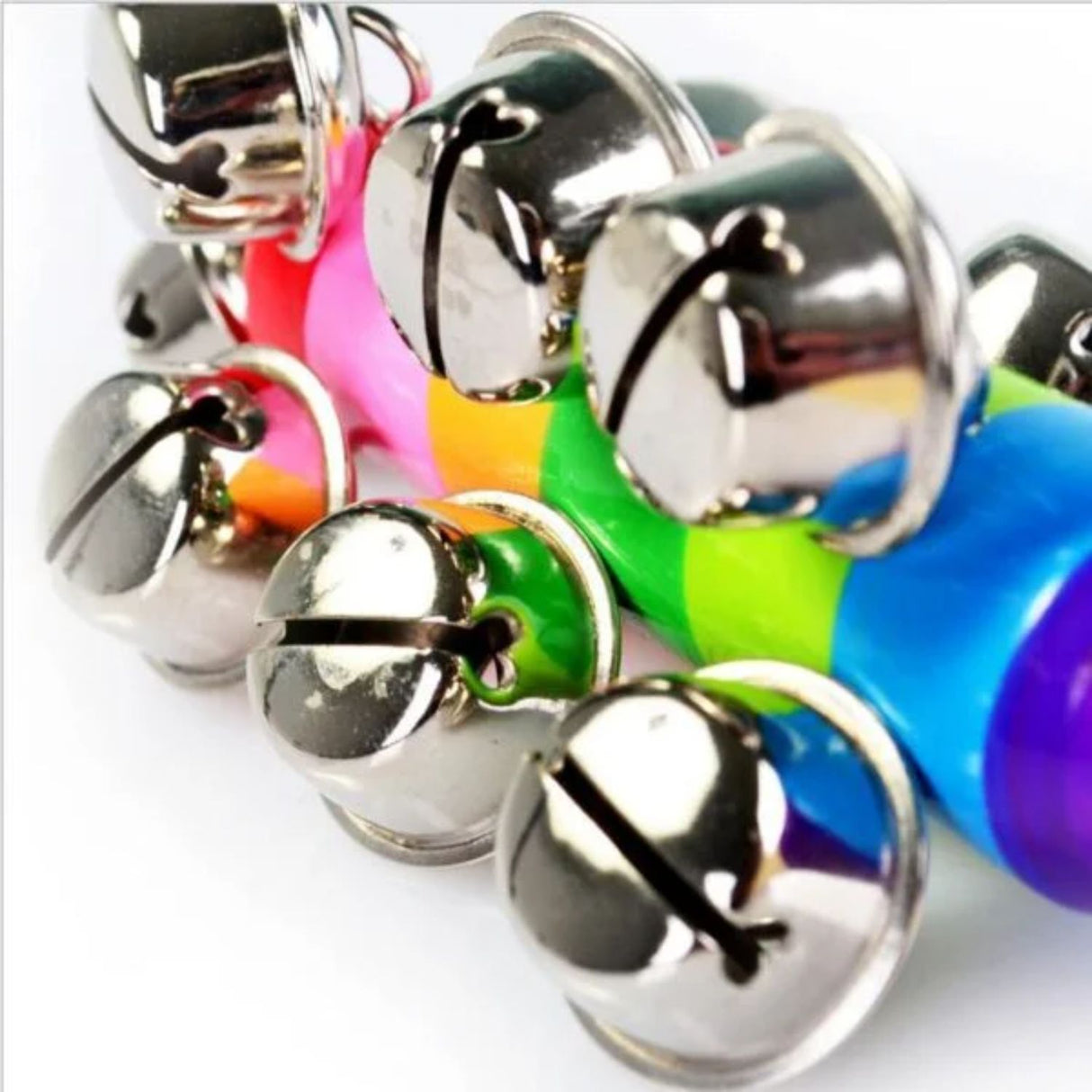 Cascabel Sonajero de Madera con 10 Campanas Para Niños. Fomenta el desarrollo sensorial y la diversión. ¡Compra ahora y alegra su día!-1-2-1-1-1