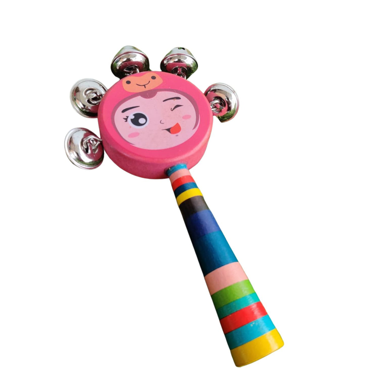 Cascabel Sonajero de Madera Coral Instrumento Juguete para Niños. Fomenta el desarrollo sensorial y la diversión. ¡Compra ahora y sorprende a tu pequeño!-1-1-1-1-1