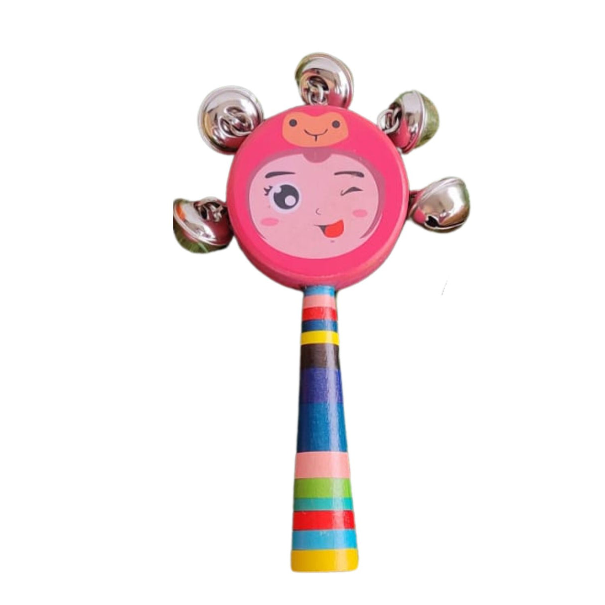 Cascabel Sonajero de Madera Coral Instrumento Juguete para Niños. Fomenta el desarrollo sensorial y la diversión. ¡Compra ahora y sorprende a tu pequeño!-1-2-1-1-1