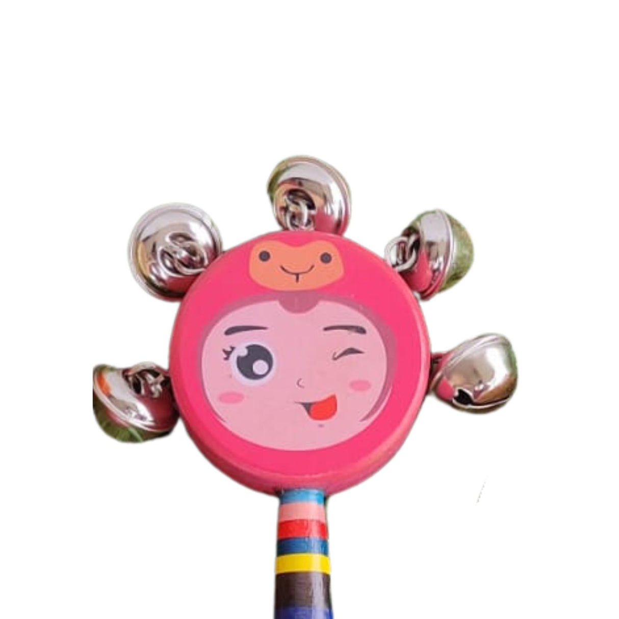 Cascabel Sonajero de Madera Coral Instrumento Juguete para Niños. Fomenta el desarrollo sensorial y la diversión. ¡Compra ahora y sorprende a tu pequeño!-1-3-1-1-1