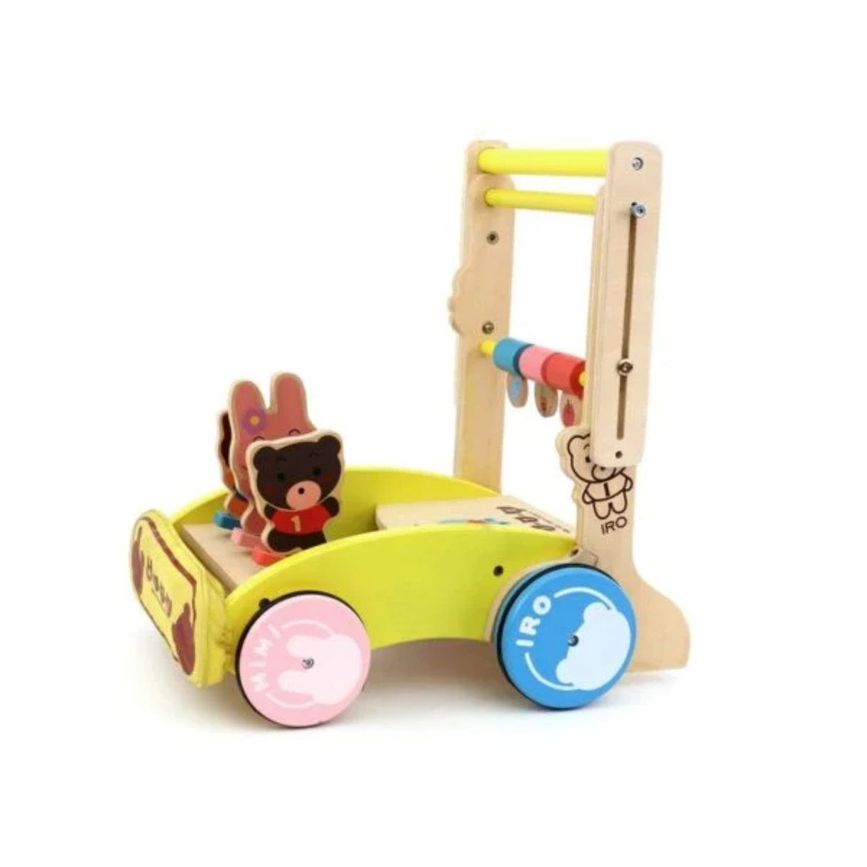 Correpasillos de Madera con Figuras de Animales para Bebés. Fomenta el desarrollo motor y la diversión. ¡Compra ahora y alegra su juego!-1-2-1-1-1