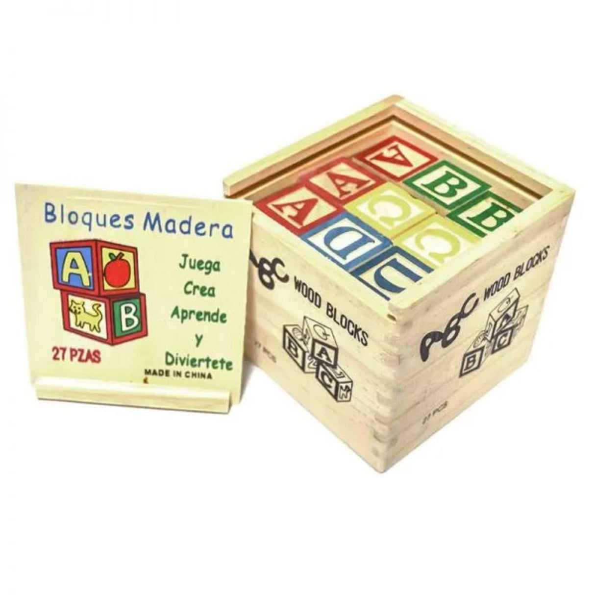 Set de 27 Cubos de Madera con Letras y Números para Niños. Fomenta el aprendizaje y la creatividad. ¡Compra ahora y diviértete educando!-1-1-1-1-1
