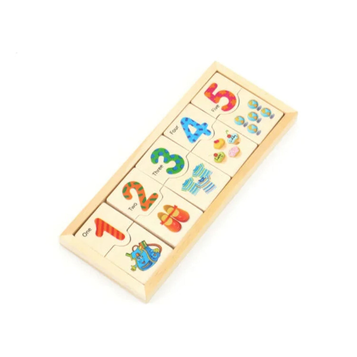 Juego de Dominó de Madera para Aprender Números para Niños. Fomenta el aprendizaje y la diversión. ¡Compra ahora y educa jugando!-1-3-1-1-1