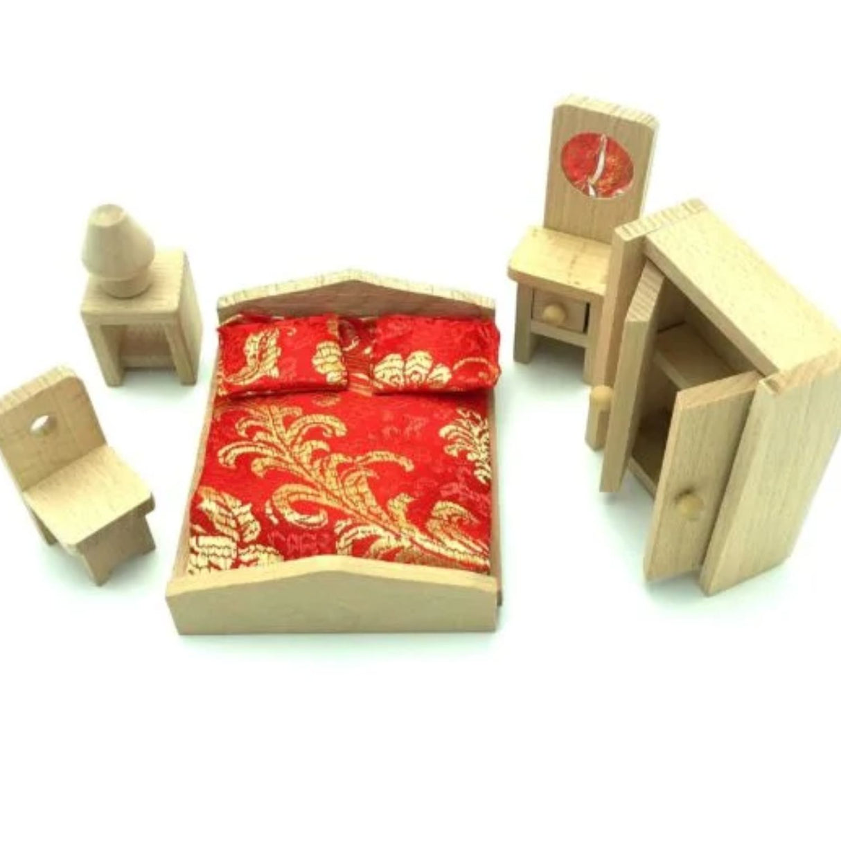 Muebles en Miniatura de Madera de Dormitorio Para Niños. Perfectos para estimular la creatividad y el juego. ¡Descúbrelos ahora y decora su mundo!-1-1-1-1-1