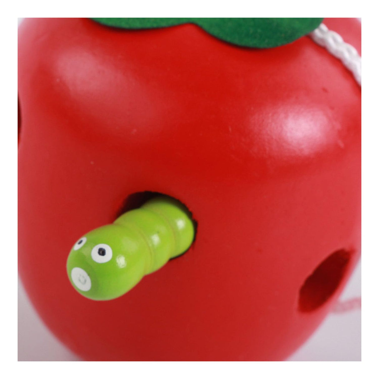 Juguete Educativo de Madera para Enhebrar Forma de Manzana. Fomenta la motricidad y creatividad en los niños. ¡Compra ahora y diviértete aprendiendo!-1-2-1-1-1