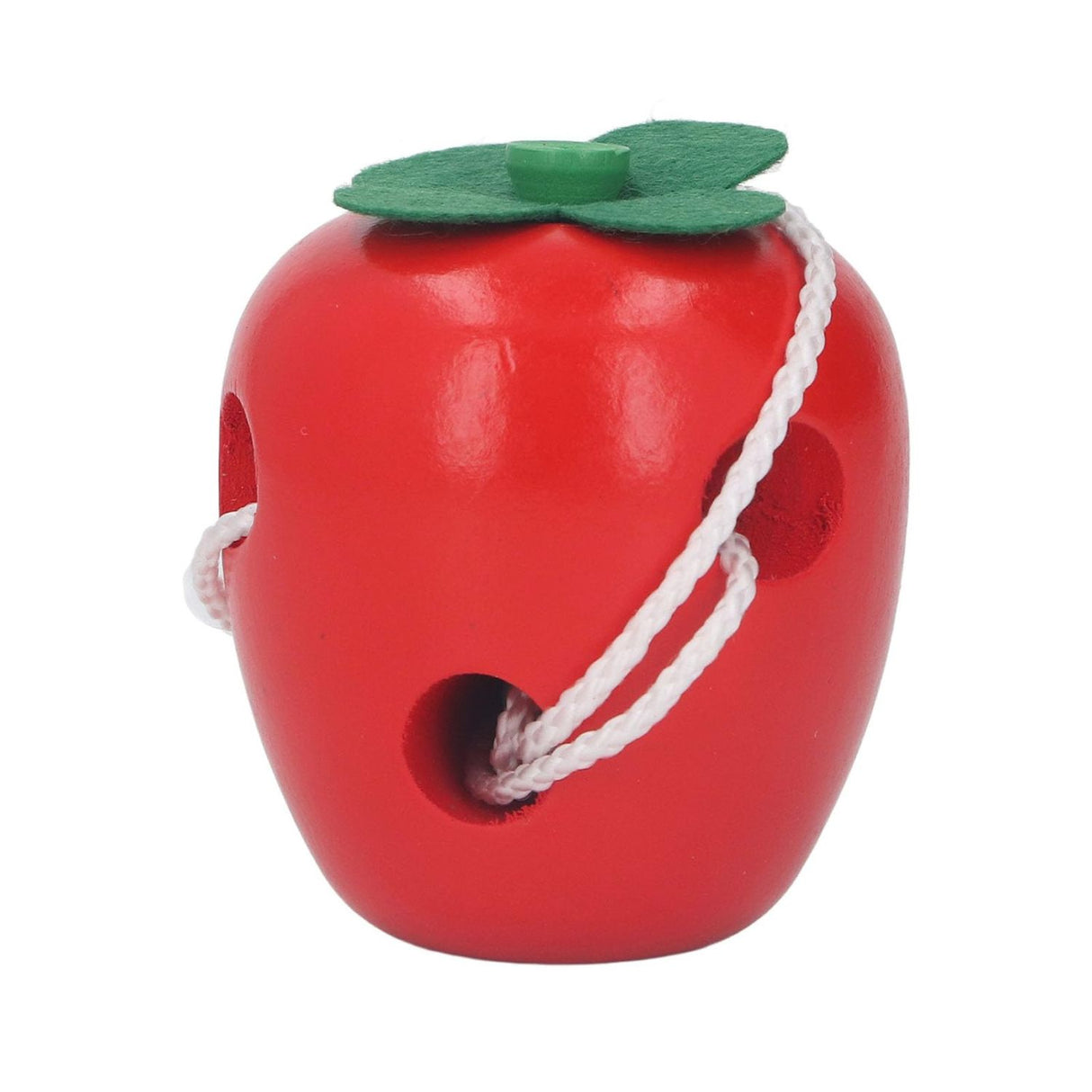 Juguete Educativo de Madera para Enhebrar Forma de Manzana. Fomenta la motricidad y creatividad en los niños. ¡Compra ahora y diviértete aprendiendo!-1-3-1-1-1