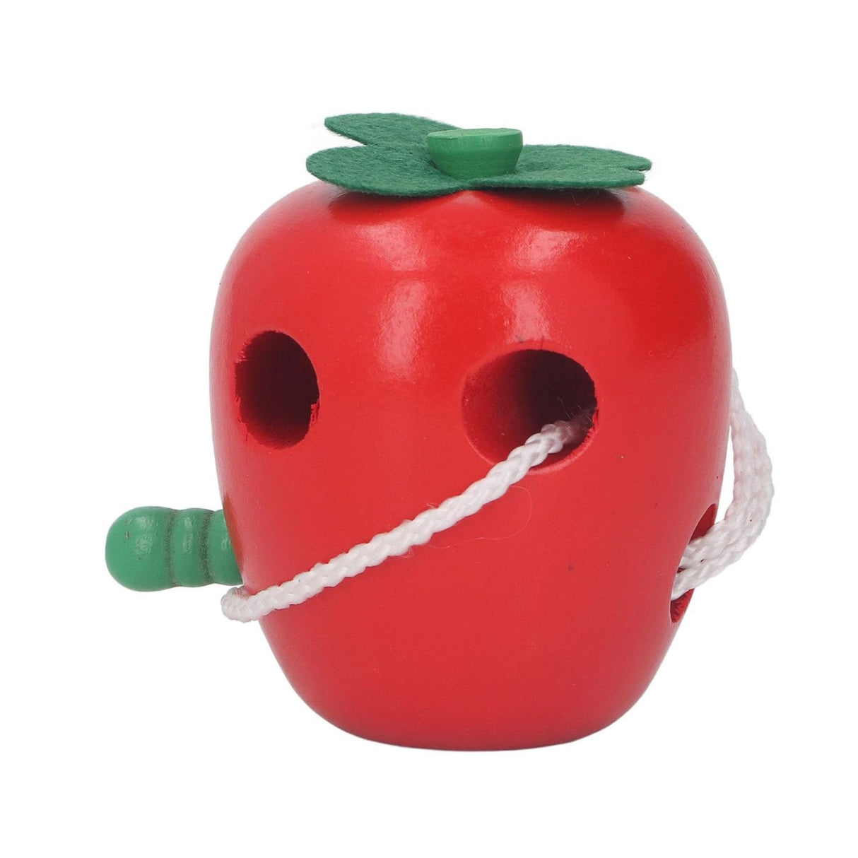 Juguete Educativo de Madera para Enhebrar Forma de Manzana. Fomenta la motricidad y creatividad en los niños. ¡Compra ahora y diviértete aprendiendo!-1-4-1-1-1