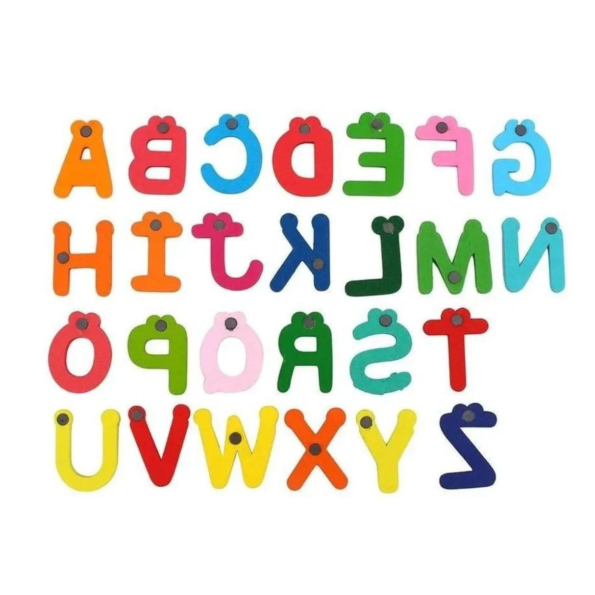 Set 26 Letras Magneticas del Abecedario de Madera Para Niños. Fomenta el aprendizaje y la creatividad. ¡Compra ahora y diviértete educando!-1-2-1-1-1