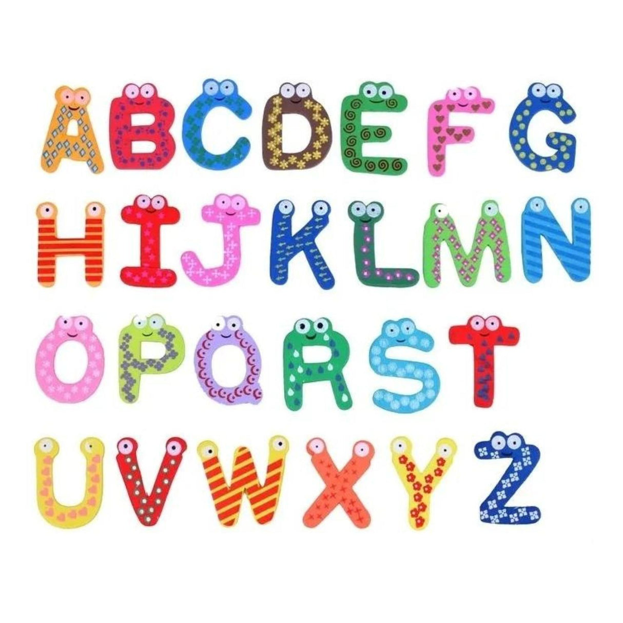 Set 26 Letras Magneticas del Abecedario de Madera Para Niños. Fomenta el aprendizaje y la creatividad. ¡Compra ahora y diviértete educando!-1-3-1-1-1