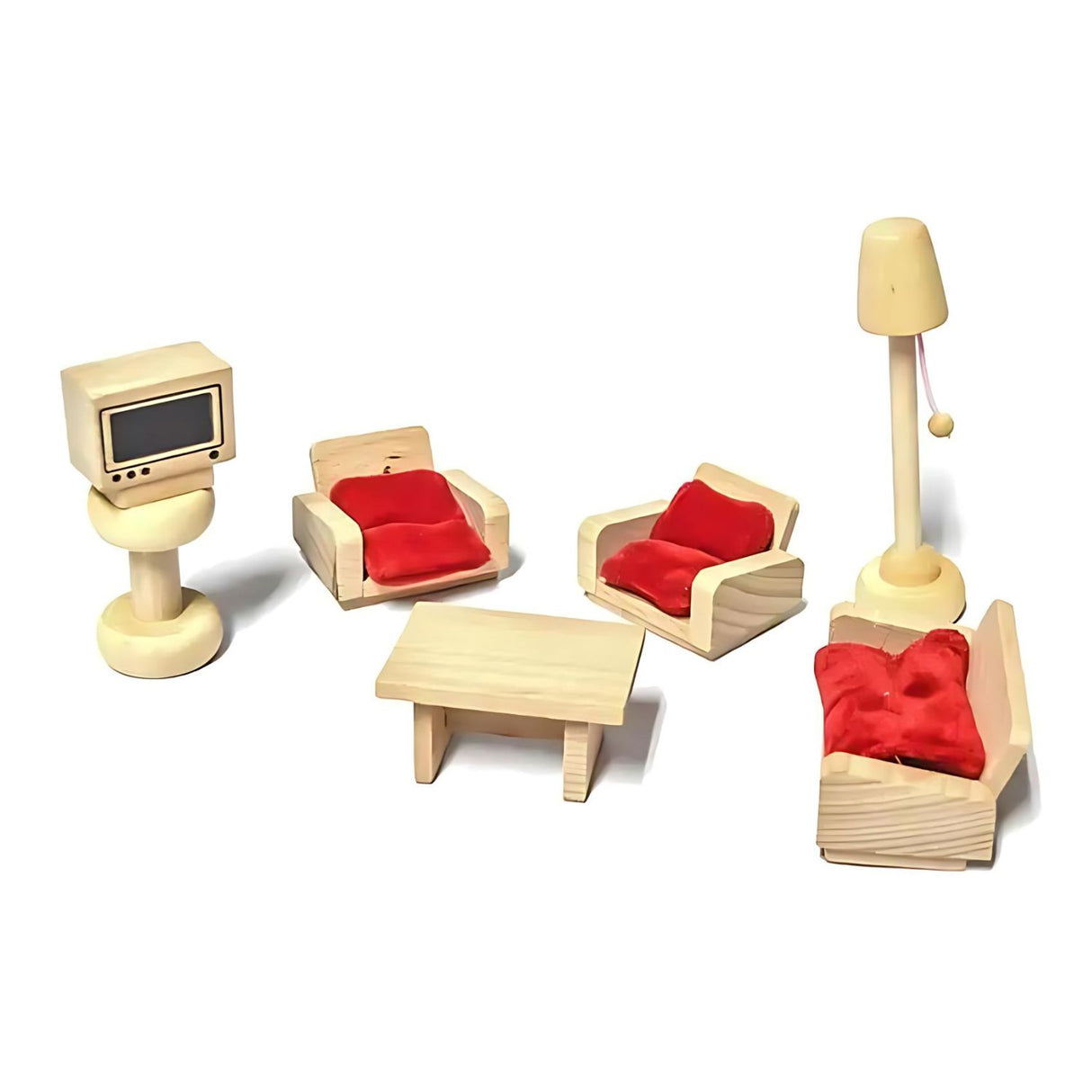 Muebles en Miniatura de Madera de Living Para Niños +3 años. Fomenta la creatividad y el juego imaginativo. ¡Compra ahora y transforma su espacio!-1-1-1-1-1