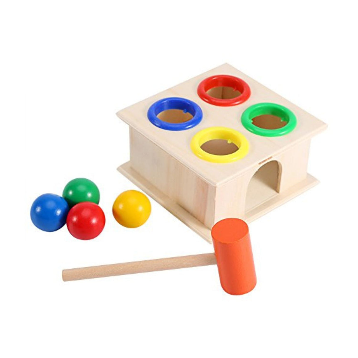 Juguete Didáctico de Caja de Martillo de Madera para Niños. Fomenta la creatividad y habilidades motoras. ¡Compra ahora y diviértete aprendiendo!-1-2-1-1-1