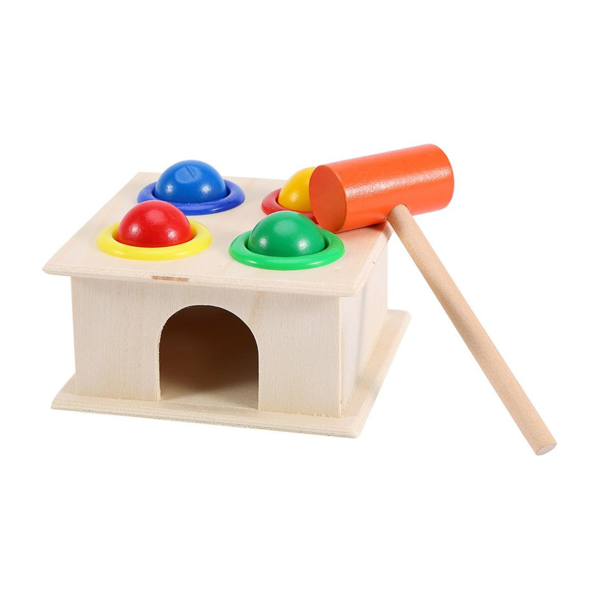 Juguete Didáctico de Caja de Martillo de Madera para Niños. Fomenta la creatividad y habilidades motoras. ¡Compra ahora y diviértete aprendiendo!-1-3-1-1-1