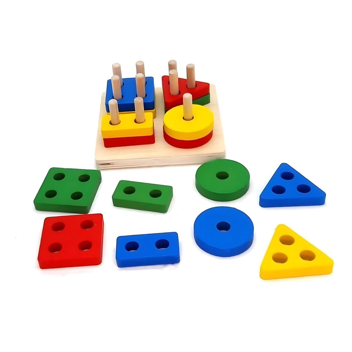 Juego Didáctico de Encaje de Figura Geométricas para Niños. Fomenta la creatividad y el aprendizaje. ¡Compra ahora y diviértete educando!-1-2-1-1-1