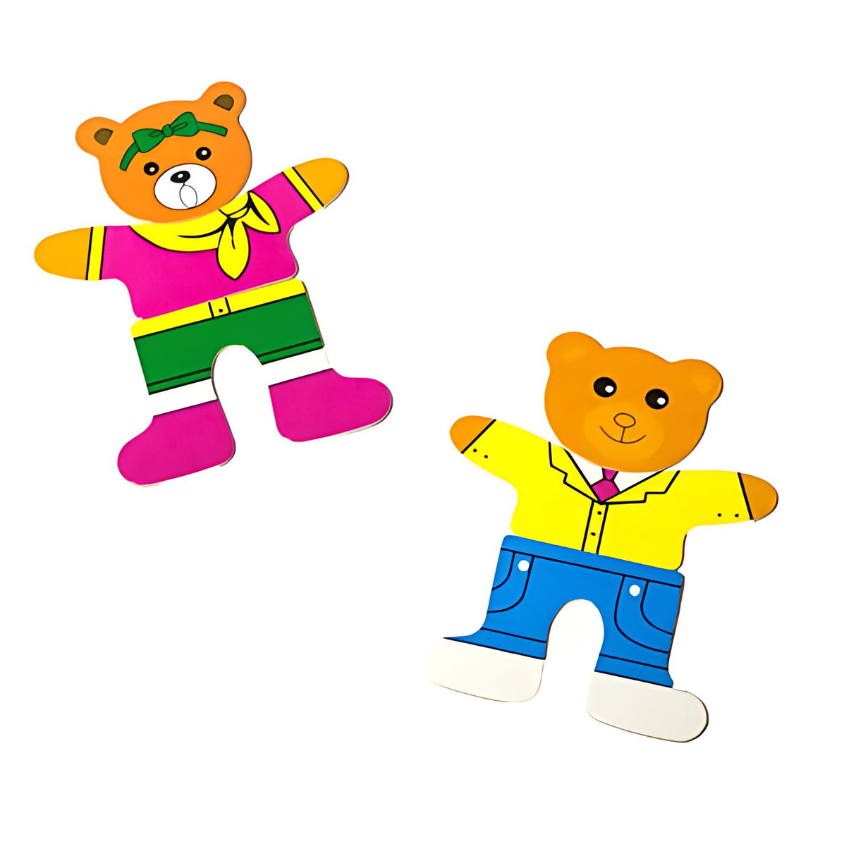 Juego de Puzzle de Osos de Madera para Niños de 3+ Años. Fomenta la creatividad y habilidades motoras. ¡Compra ahora y diviértete aprendiendo!-1-3-1-1-1