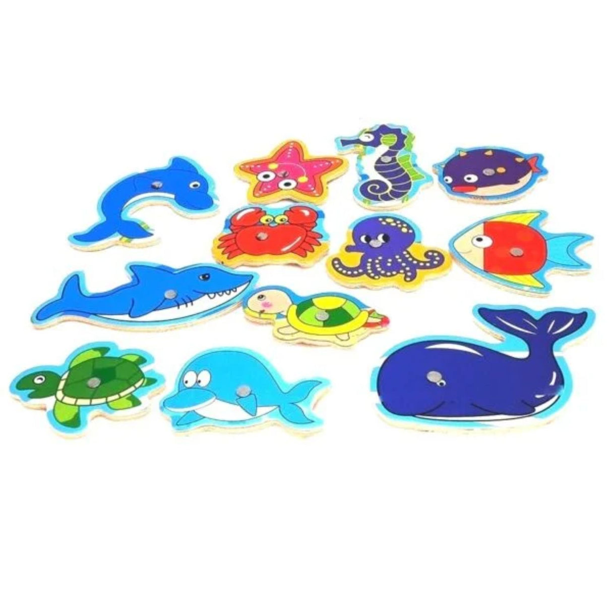 Juego de Pesca de Madera Incluye 2 Cañas Para Niños de 23 cm. Fomenta la creatividad y la diversión. ¡Compra ahora y disfruta en familia!-1-4-1-1-1