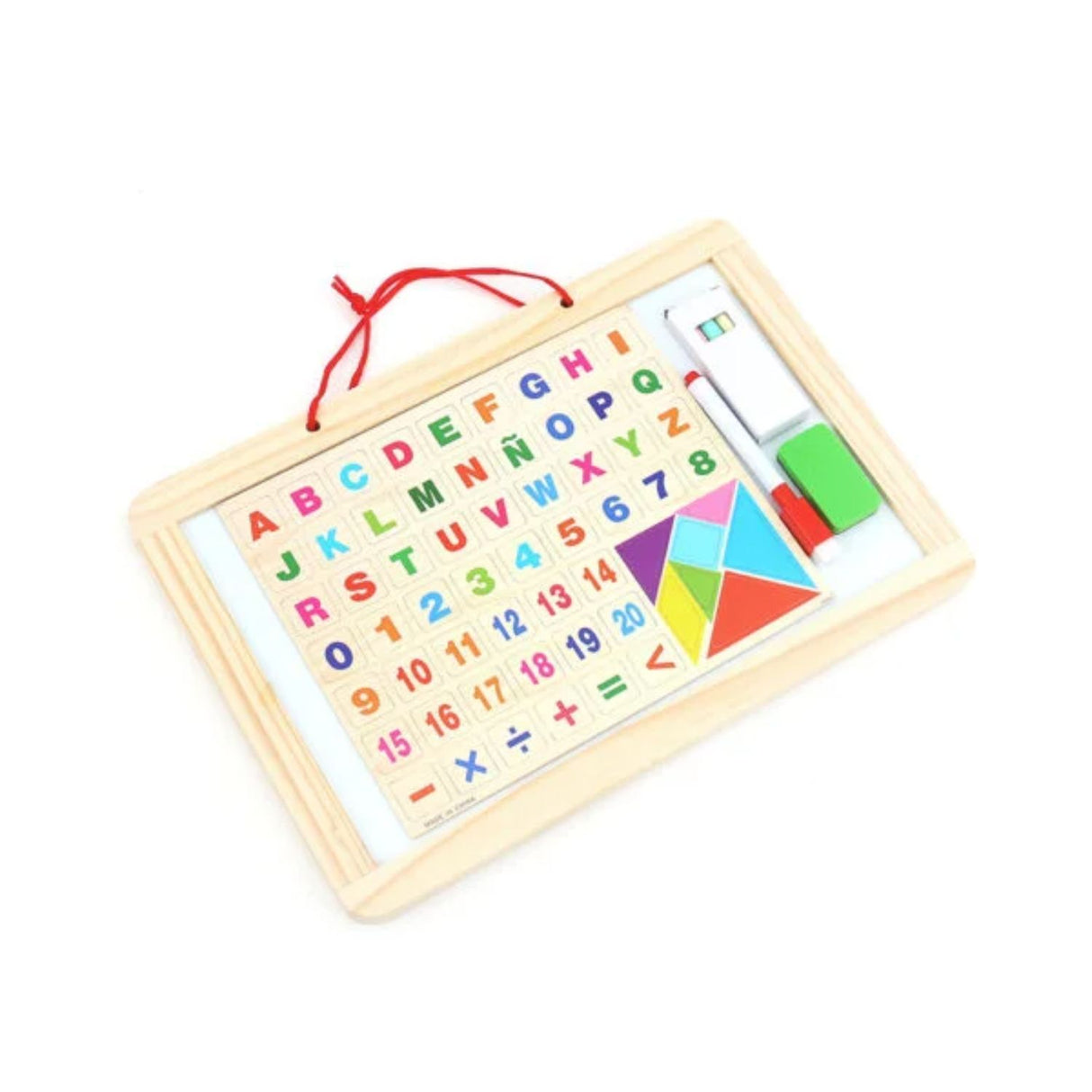 Pizarra Didáctica de Madera de Doble Uso para Niños de 3+. Fomenta la creatividad y el aprendizaje. ¡Compra ahora y diviértete enseñando!-1-2-1-1-1