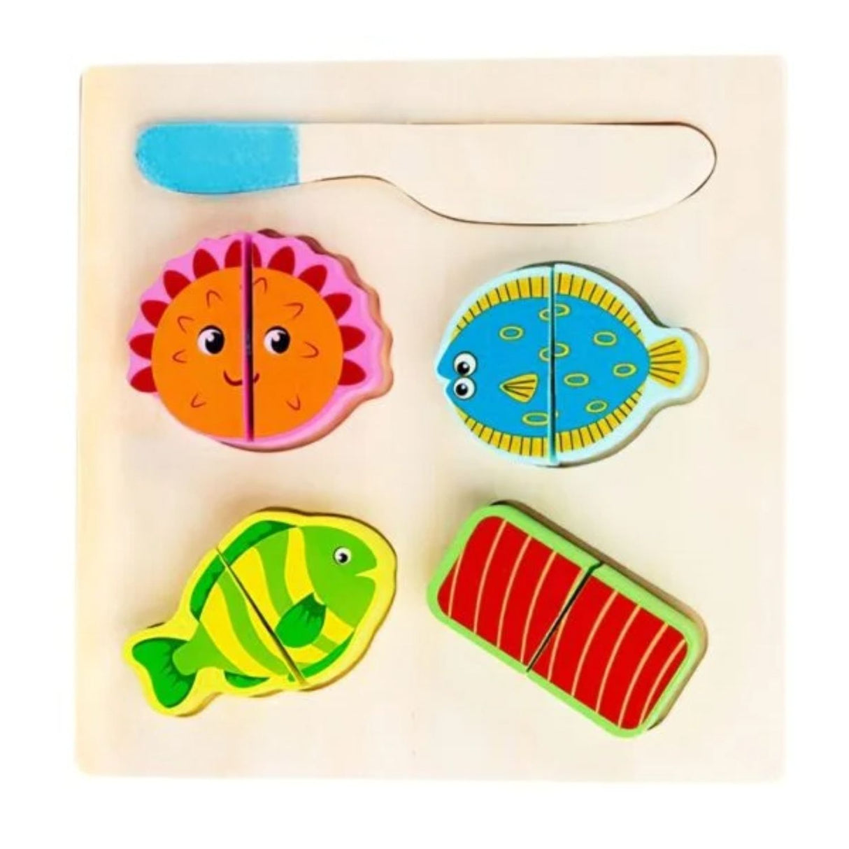 Puzzle Didactico Formas de Peces Juguete Madera para Niños. Fomenta la creatividad y aprendizaje. ¡Descúbrelo ahora y diviértete educando!-1-1-1-1-1