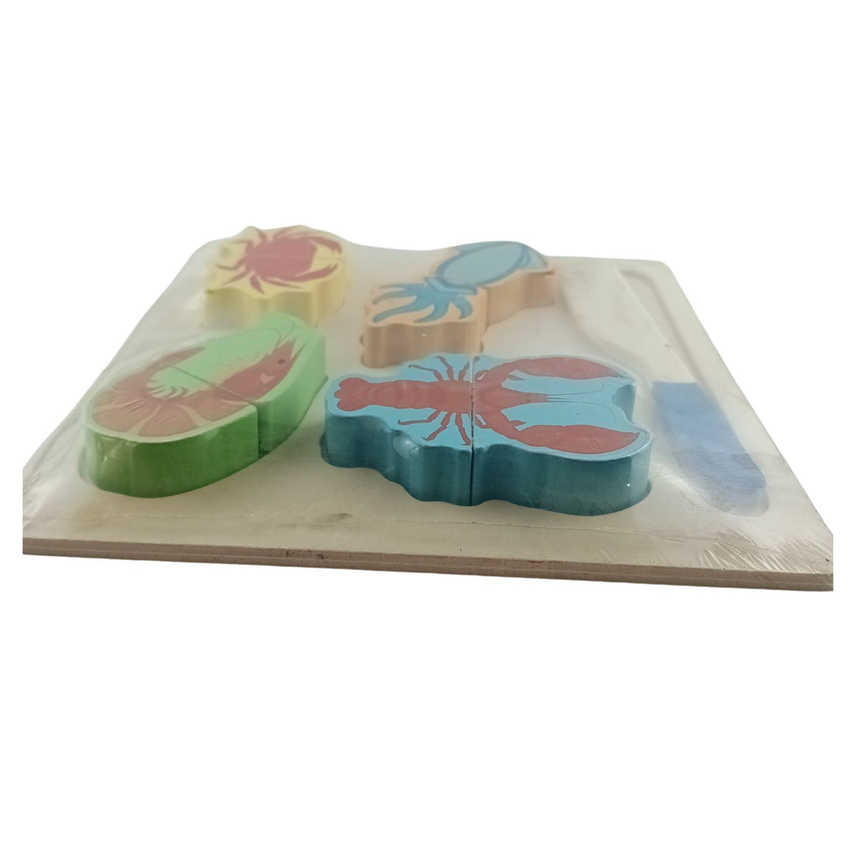 Puzzle Didactico Formas de Mariscos Juguete Madera para Niños. Fomenta la creatividad y aprendizaje. ¡Descúbrelo ahora y diviértete!-1-3-1-1-1