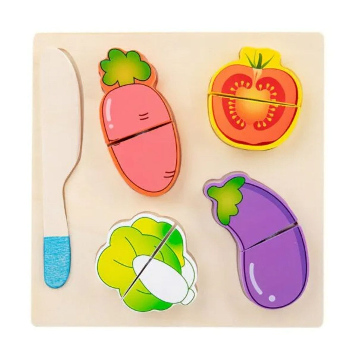 Puzzle Didactico Formas de Verduras Juguete Madera para Niños. Fomenta la creatividad y aprendizaje. ¡Compra ahora y diviértete educando!-1-1-1-1-1