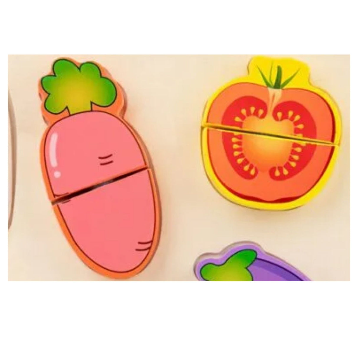 Puzzle Didactico Formas de Verduras Juguete Madera para Niños. Fomenta la creatividad y aprendizaje. ¡Compra ahora y diviértete educando!-1-3-1-1-1