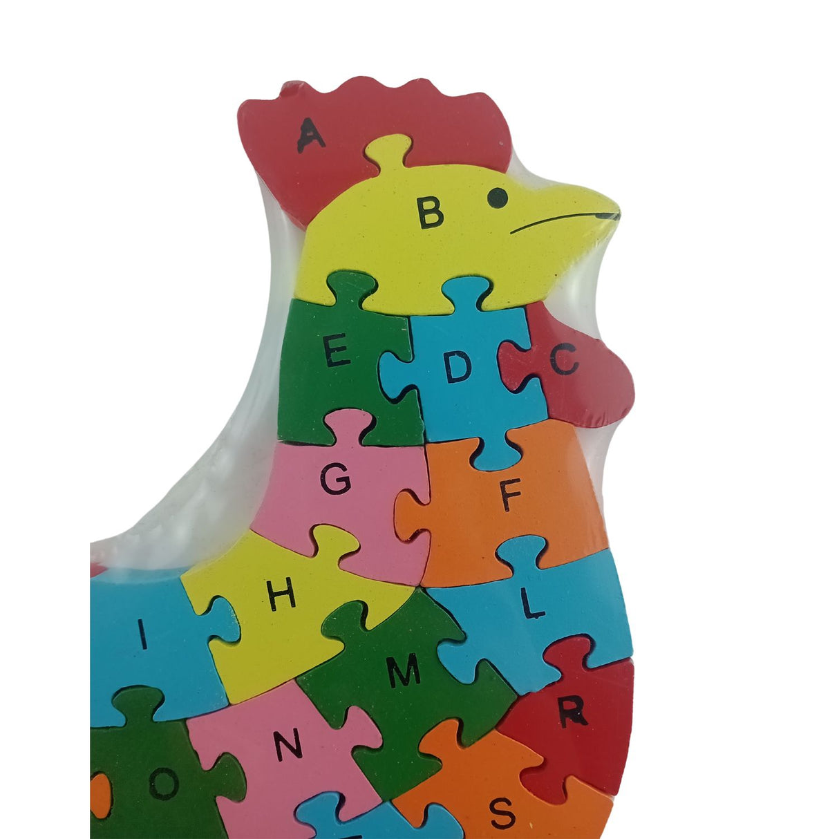 Juego de Puzzle Grande De Madera en Forma de Gallo Animal. Fomenta la creatividad y habilidades motoras. ¡Descúbrelo ahora y diviértete!-1-2-1-1-1