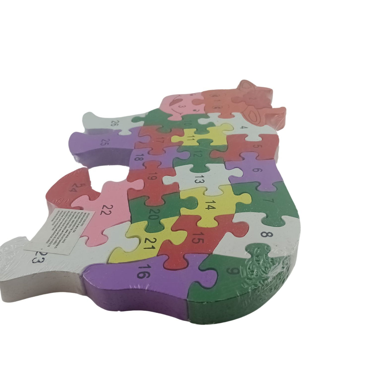 Juego de Puzzle Grande De Madera en Forma de Vaca Animal. Fomenta la creatividad y habilidades motoras. ¡Descúbrelo ahora y diviértete!-1-3-1-1-1