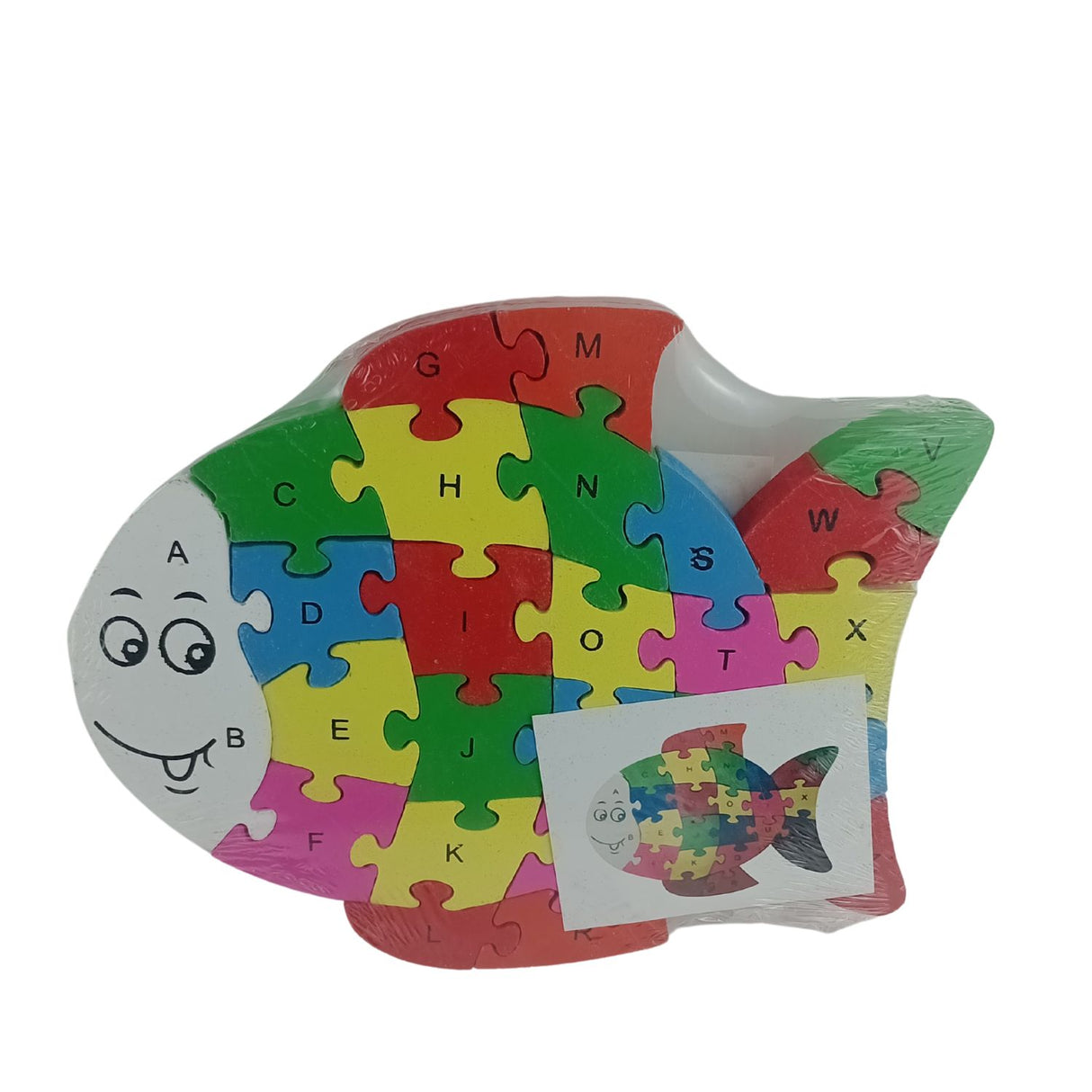 Juego de Puzzle Grande De Madera en Forma de Pez Animal. Fomenta la creatividad y habilidades motoras. ¡Descúbrelo ahora y diviértete!-1-1-1-1-1