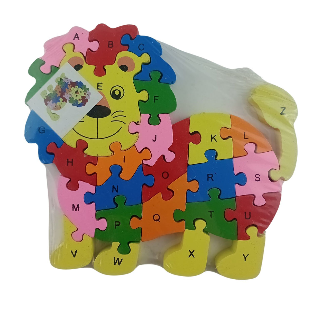 Juego de Puzzle Grande De Madera en Forma de Leon Animal. Fomenta la creatividad y habilidades motoras. ¡Descúbrelo ahora y diviértete!-1-2-1-1-1