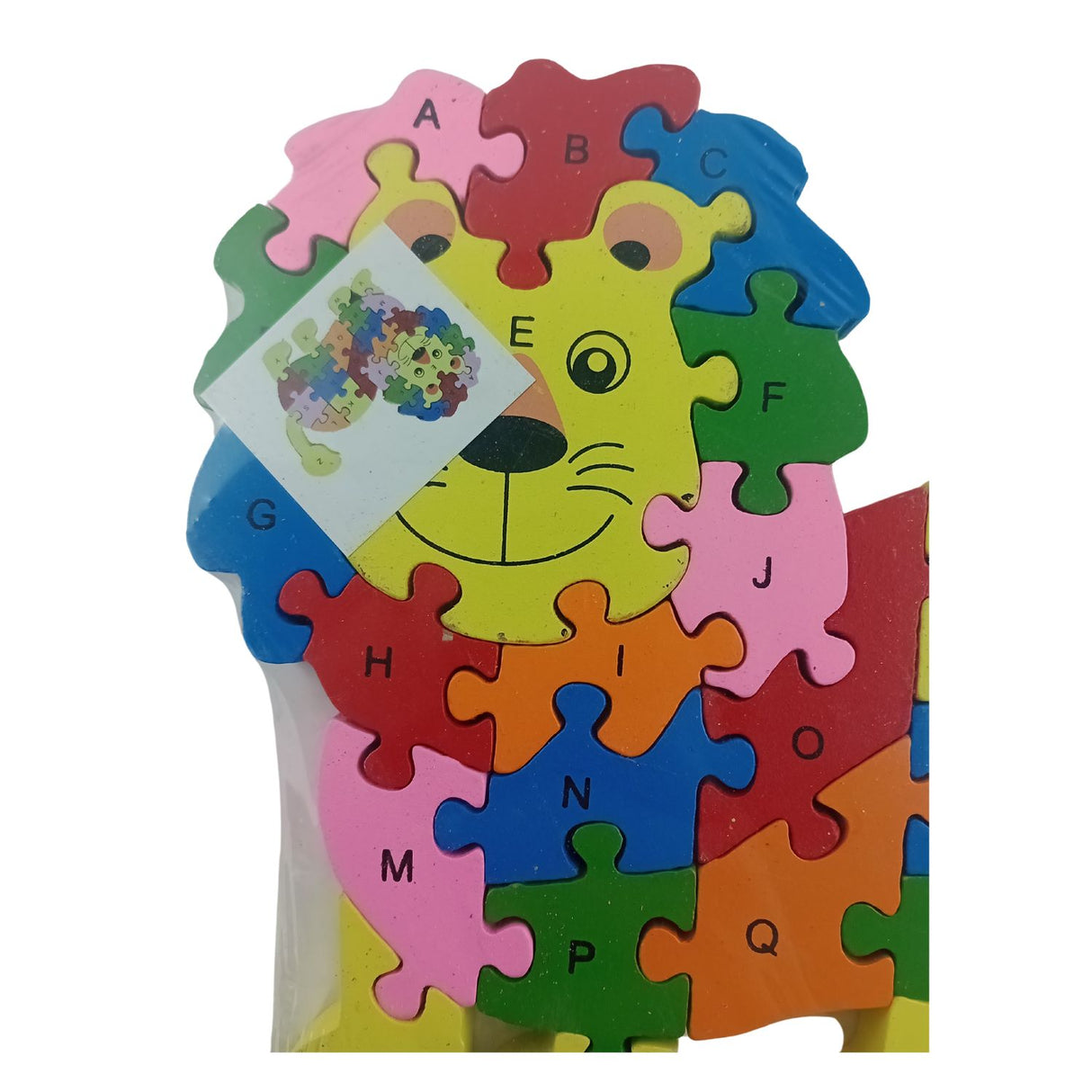 Juego de Puzzle Grande De Madera en Forma de Leon Animal. Fomenta la creatividad y habilidades motoras. ¡Descúbrelo ahora y diviértete!-1-3-1-1-1