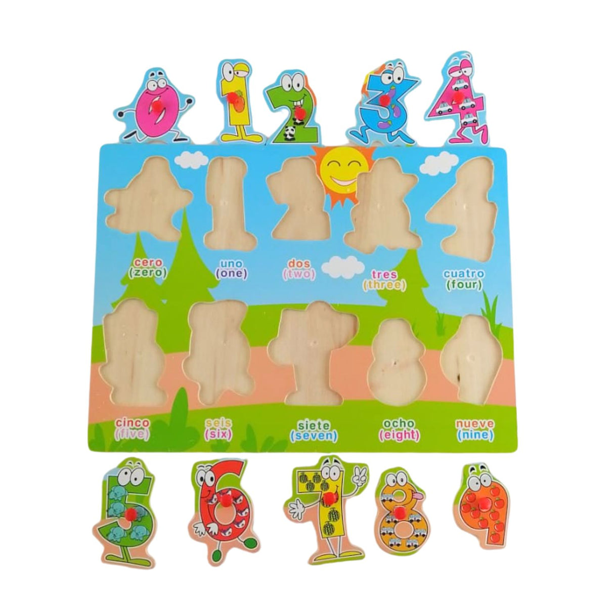 Rompecabezas Didáctico Grande de Madera de 30 cm para Niños. Fomenta la creatividad y el aprendizaje. ¡Compra ahora y diviértete educando!-1-2-1-1-1