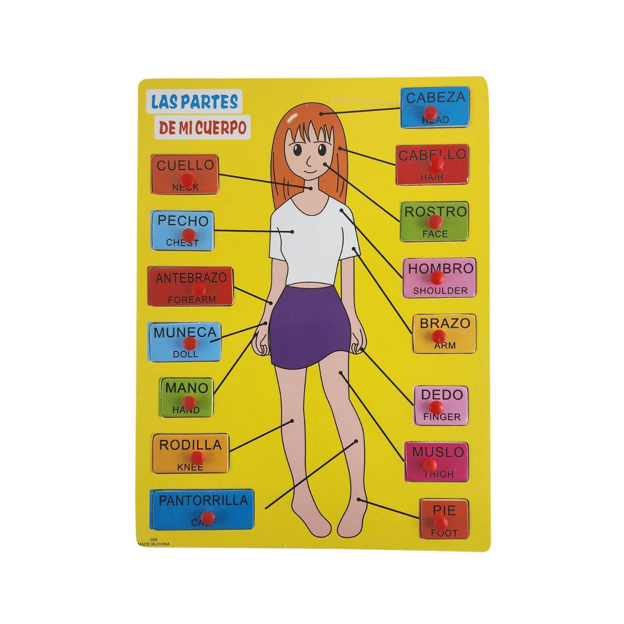 Rompecabezas Didáctico Cuerpo Mujer Madera 30cm Niños. Fomenta el aprendizaje y la diversión. ¡Descúbrelo ahora y potencia su curiosidad!-1-1-1-1-1