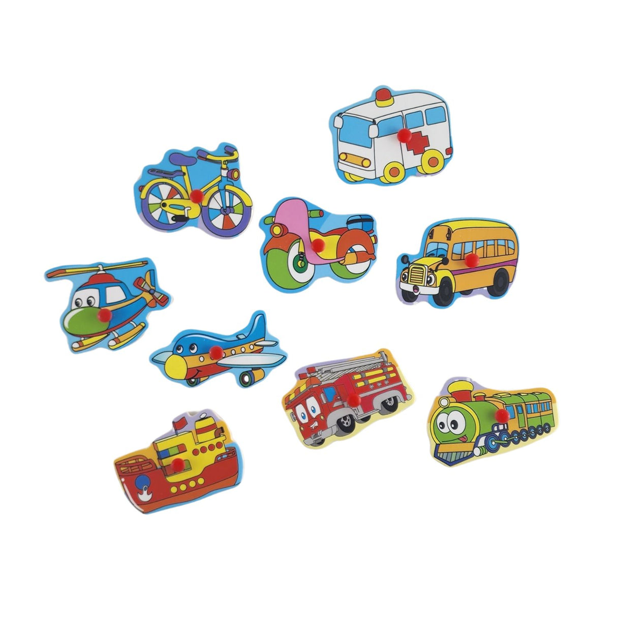 Rompecabezas Didáctico Transportes de Madera 30cm Niños. Fomenta el aprendizaje y la diversión. ¡Compra ahora y estimula su creatividad!-1-3-1-1-1